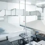 exhaust hoods with ductwork