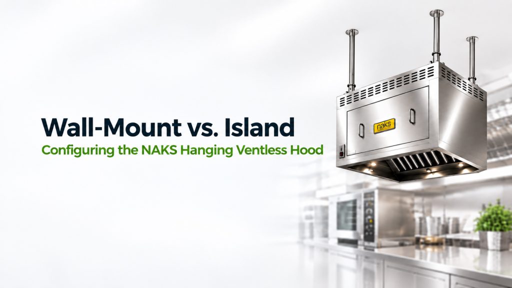 Wall-Mount vs. Island: Configuring the NAKS Hanging Ventless Hood